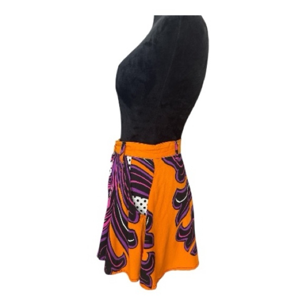 Fairground Festival Retro Boho Printed High-Waisted Shorts - Picture 3 of 9